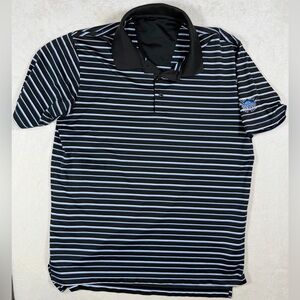 Adidas Medium Ruby Hill Country Club Pleasanton California Black and White Polo